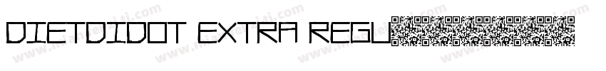 DietDidot Extra Regu字体转换